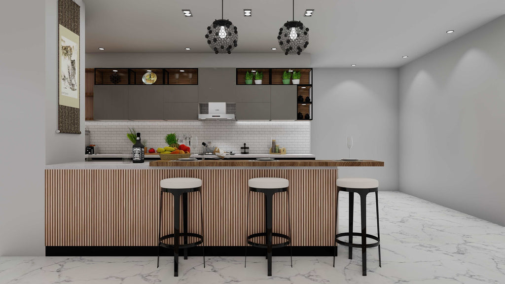 Island Modular Kitchen (2) - Radon India-- Island Modular Kitchen (2)-  Radon India