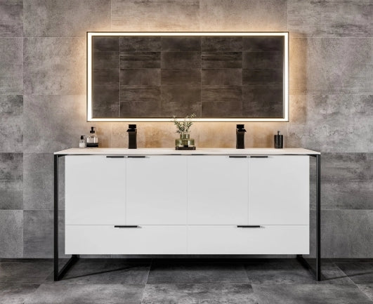Elegant 48" & 60" Vanity - Blue, White - Radon India-- Elegant 48" & 60" Vanity - Blue, White-  Radon India