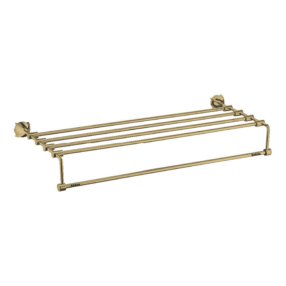 BLOOM BRASSO TOWEL RACK 24 INCH (BRASS) - Radon India-- BLOOM BRASSO TOWEL RACK 24 INCH (BRASS)-  Radon India